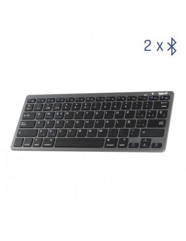 Iggual teclado bluetooth slim tkl-bt negro 2 canal