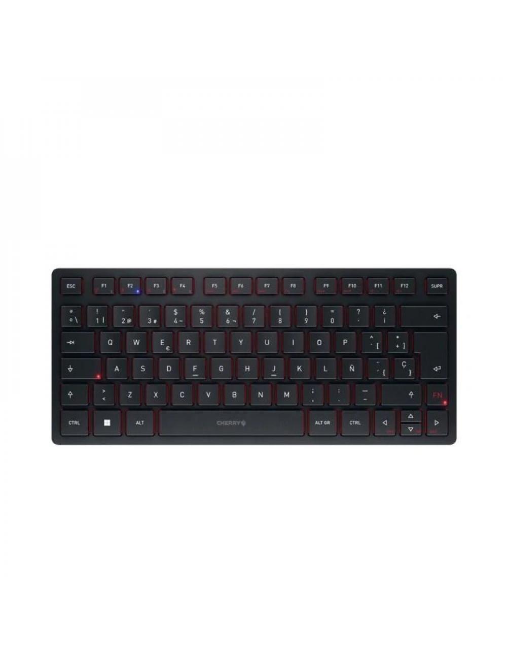 Cherry teclado inal疥brico/bluetooth recargable
