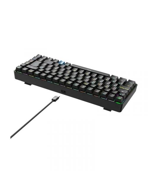 Hiditec teclado gaming gm1k switches brown