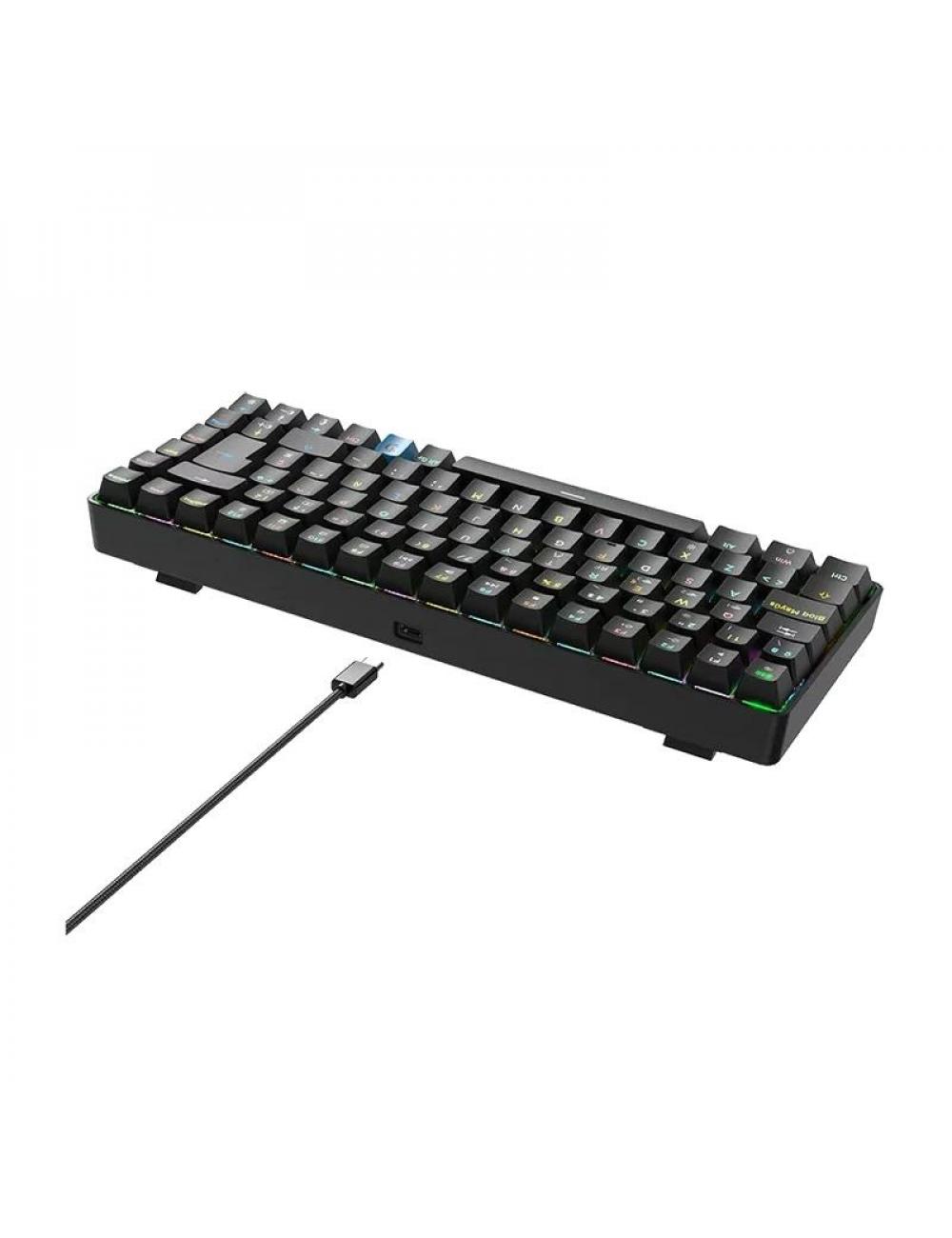 Hiditec teclado gaming gm1k switches red