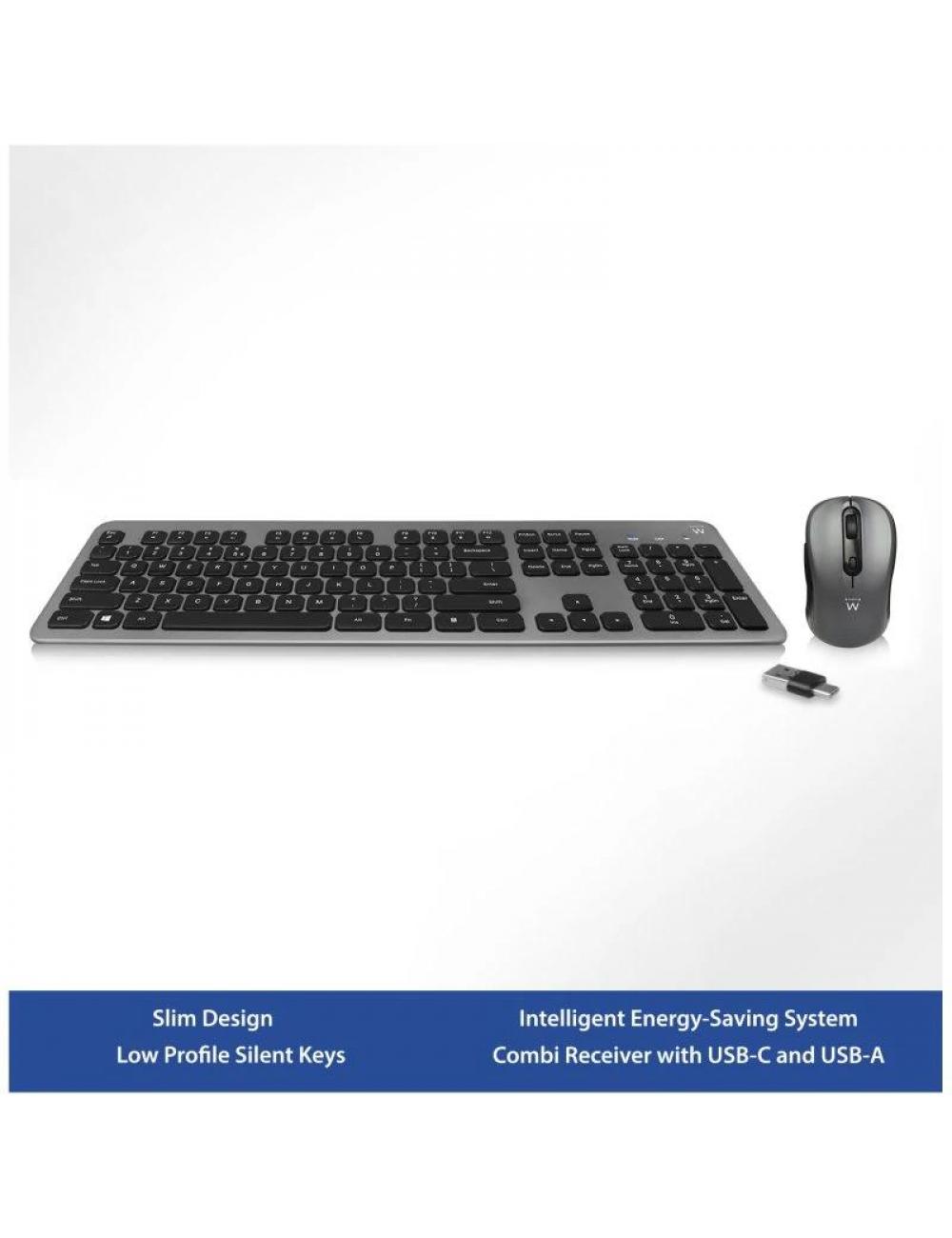 Ewent kit teclado +raton ew3272 slim