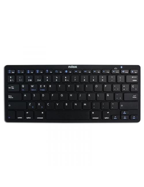 Nilox teclado nxkb01b bluetooh, negro