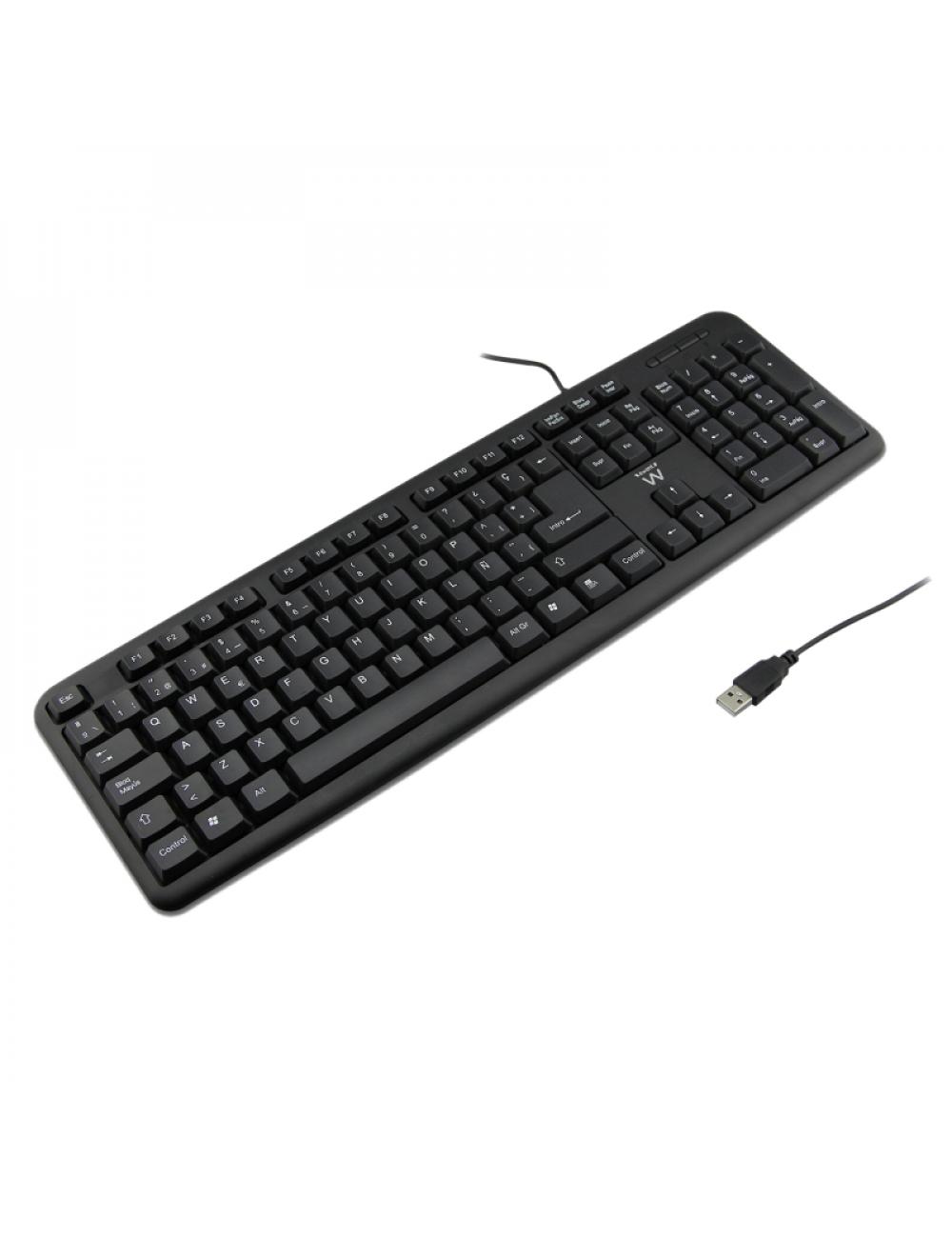 Ewent teclado slim ew3109 usb negro