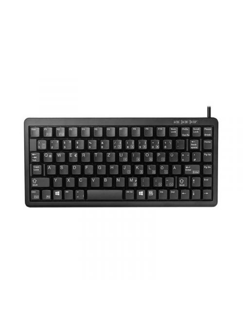 Cherry teclado slim usb+ps/2 negro