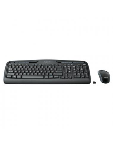 Logitech teclado+ rat mk330 usb negro