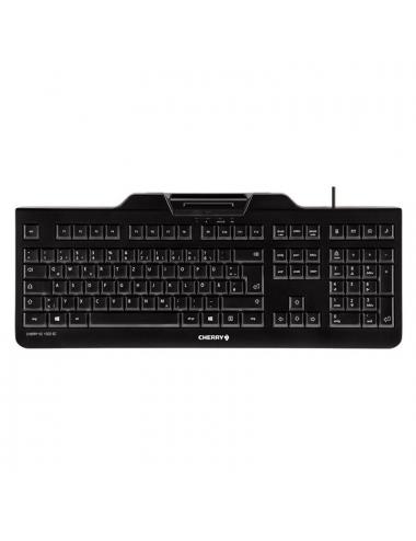 Cherry teclado+lector chip integrado (dnie) negro