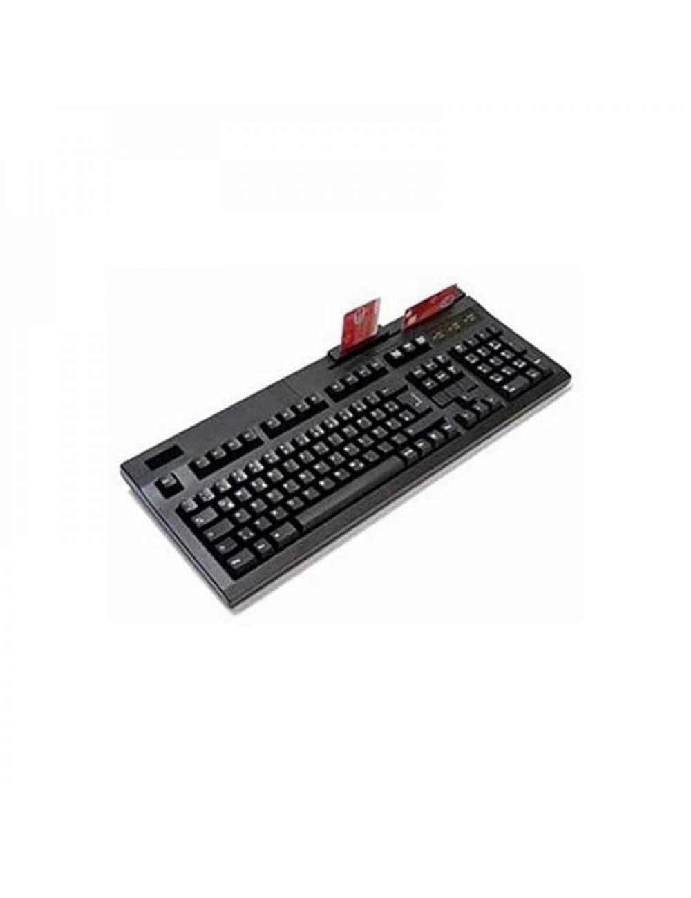 Cherry teclado mec疣ico con lector banda+chip