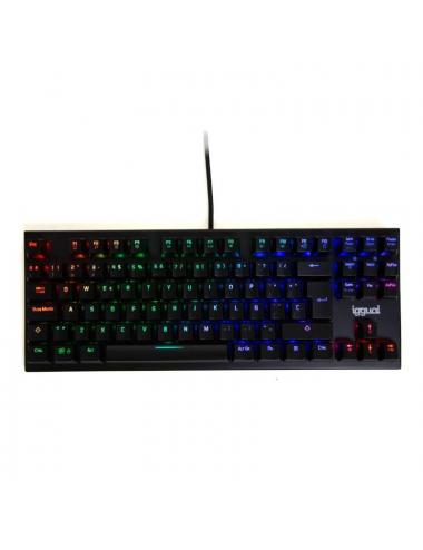 Iggual teclado gaming tkl mec疣ico onyx rgb negro