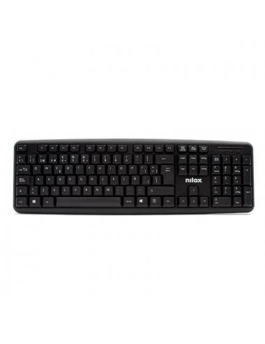 Nilox teclado compacto nxkbe000002 usb negro