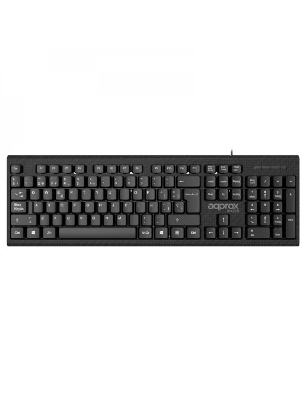 Approx teclado con cable usb 2.0