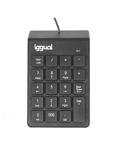 Iggual teclado num駻ico usb ck-num-19t negro