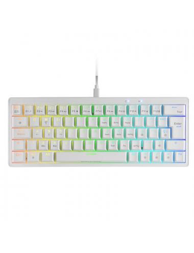 Mars gaming teclado mkminipro mec疣ico rgb blanco