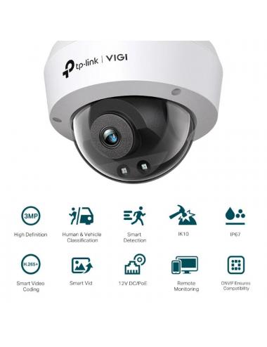 Vigi c疥ara ip domo c230i 3mp pl疽tico ir 4mm