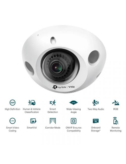 Vigi c疥ara ip c230i mini dome 3mp pl疽tico ir 2.8