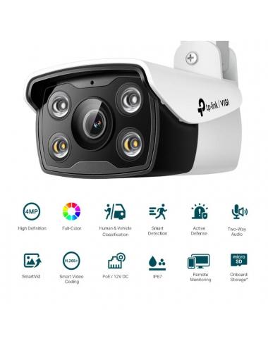 Vigi c疥ara ip bullet c340 4mp pl疽tico full-color