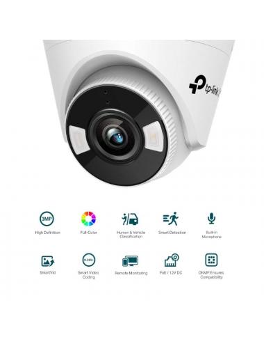 Vigi c疥ara ip turret c430 3mp pl疽tico full-color