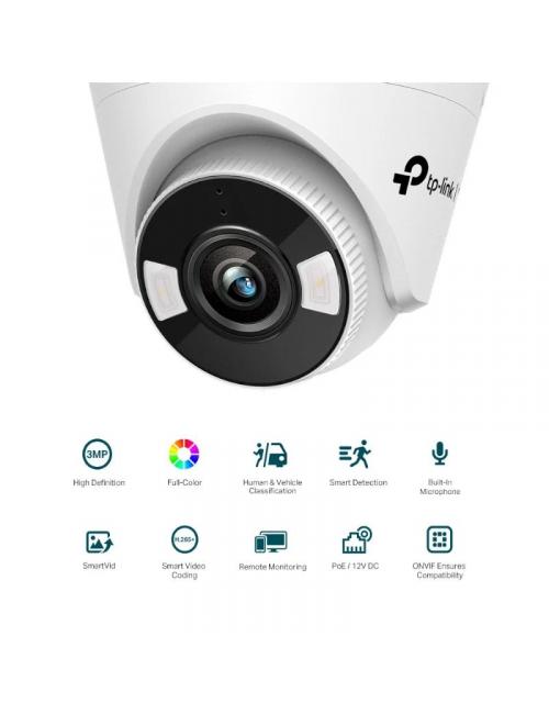 Vigi c疥ara ip turret c430 3mp pl疽tico full-color