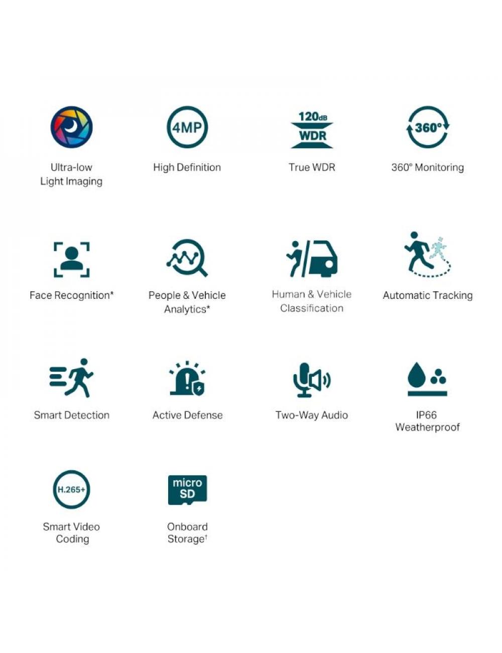 Vigi c疥ara ip pt c540s 4mp pl疽tico full-color 4m