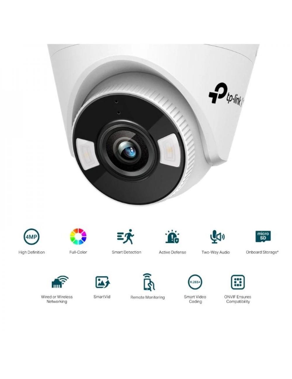 Vigi c疥ara ip turret c440-w 4mp pl疽tico fcolor w