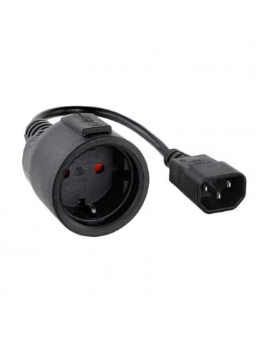 Nanocable cable adaptador c14-m a cee7-h, 50cm