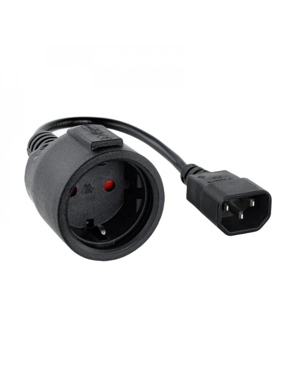 Nanocable cable adaptador c14-m a cee7-h, 50cm