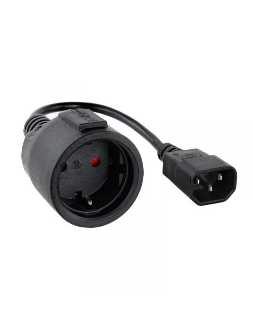 Nanocable cable adaptador c14-m a cee7-h, 50cm