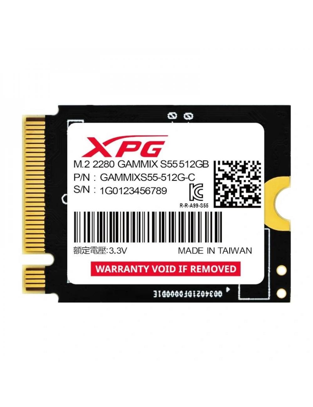 Adata xpg ssd gammix s55 512gb gen4x4 m.2 2230