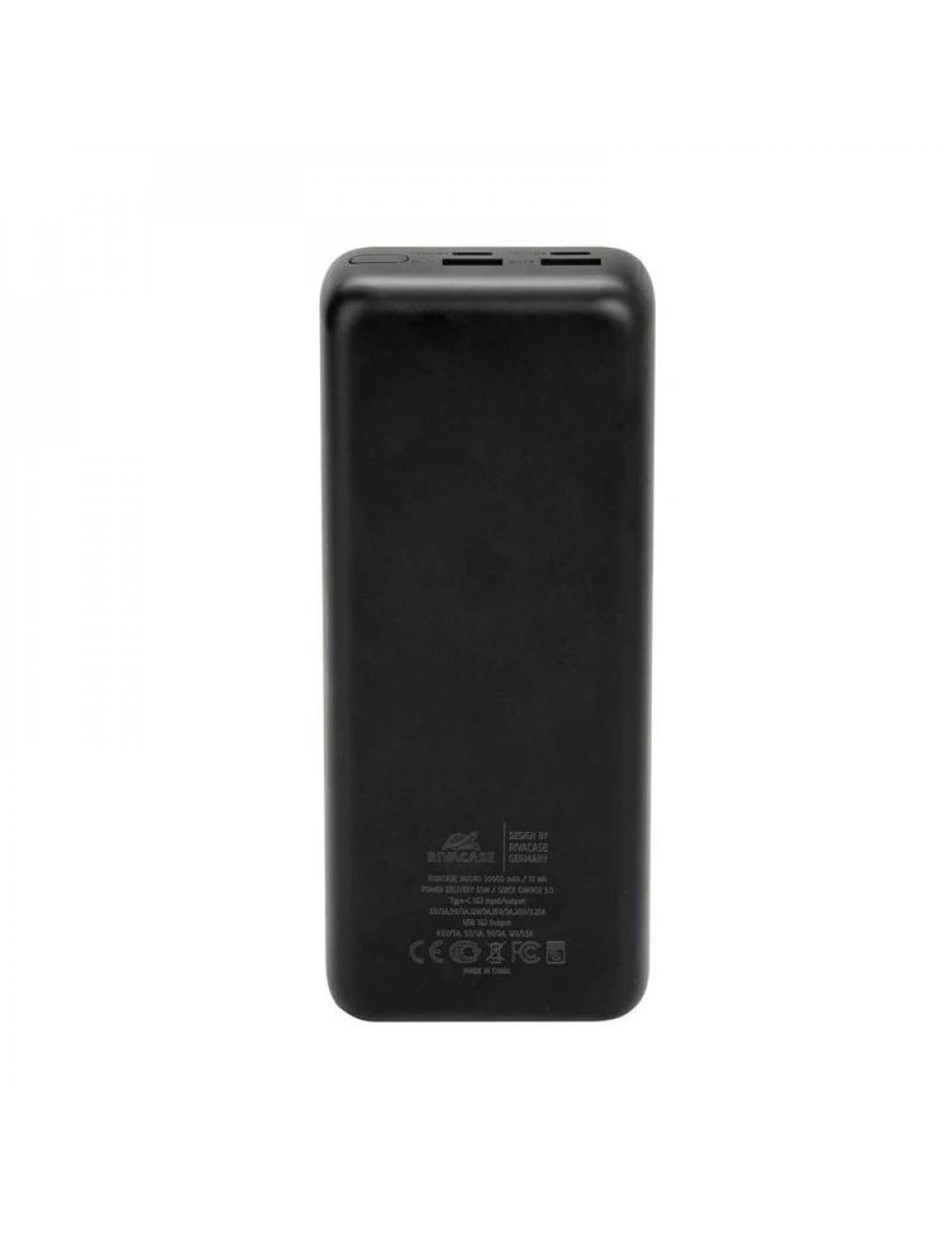 Rivacase va1080 qc/pd 65w 30000 mah black