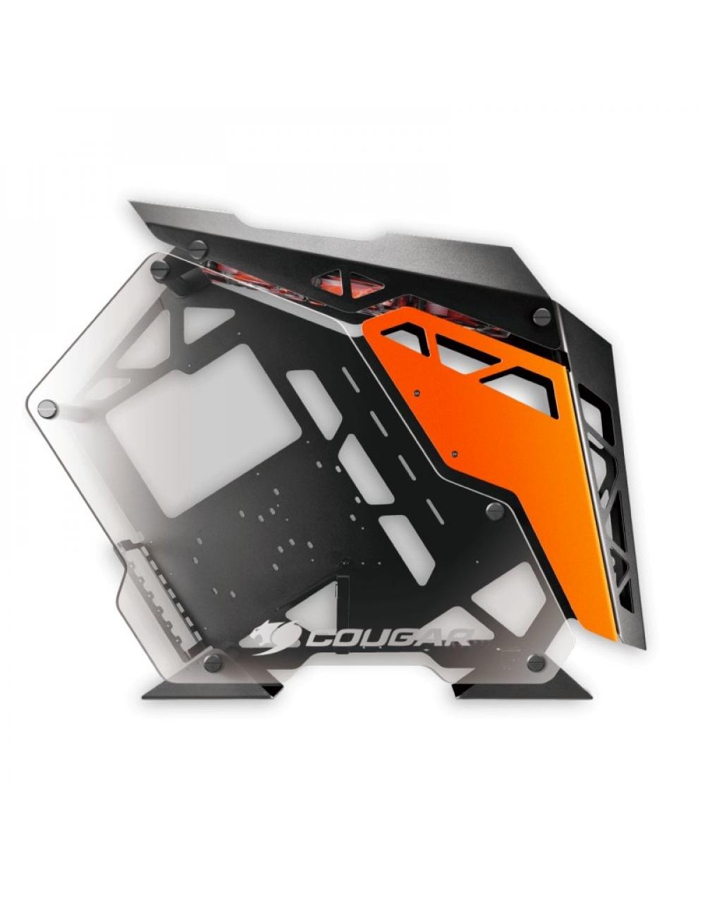 Cougar caja miditorre conquer cristal templado