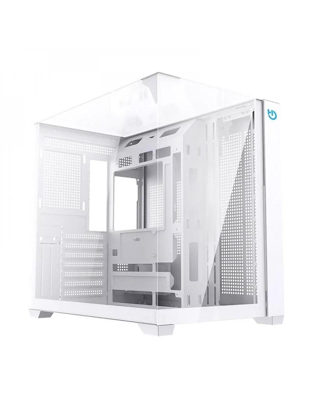 Hiditec caja atx gaming sky white usb 3.1 type-c