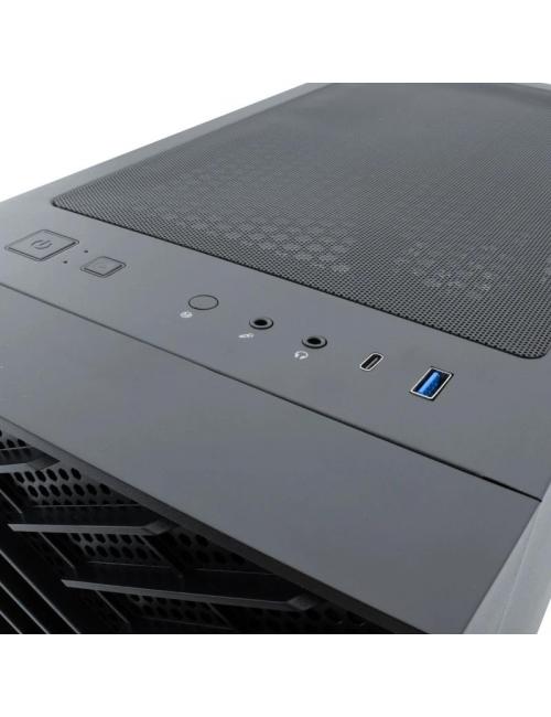 Coolbox caja gaming atx ga300 gridline black