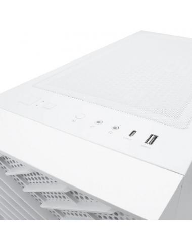 Coolbox caja gaming atx ga300 gridline white