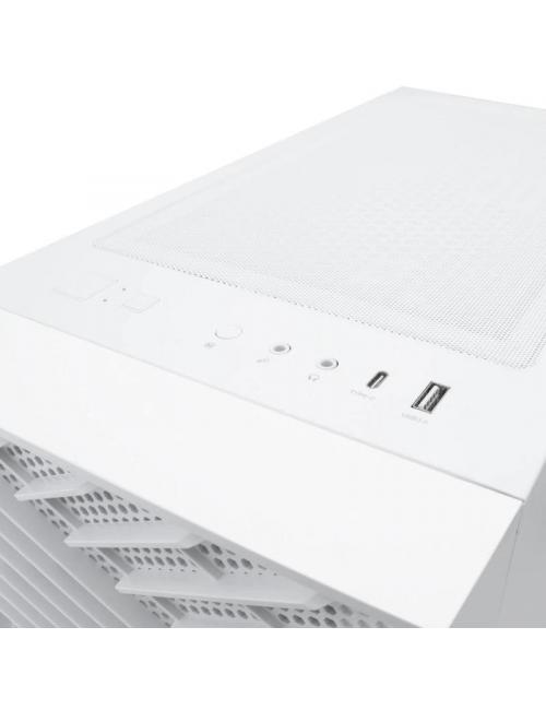 Coolbox caja gaming atx ga300 gridline white