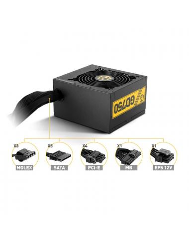Nox fuente alimentaci hummer gd750 80plus gold