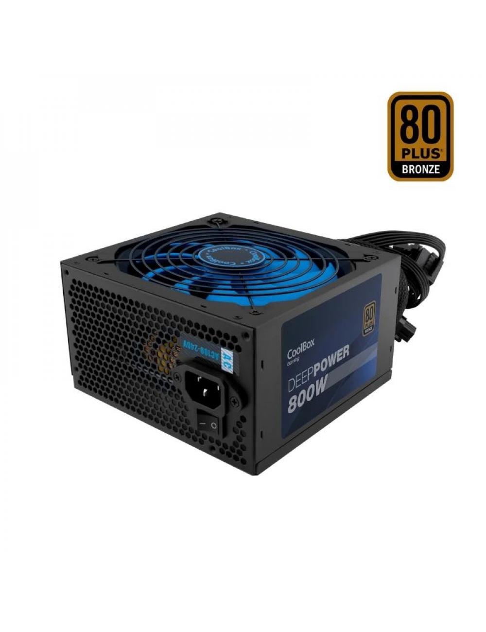 Coolbox gaming fuente alimentacion 800w 80+ bronz