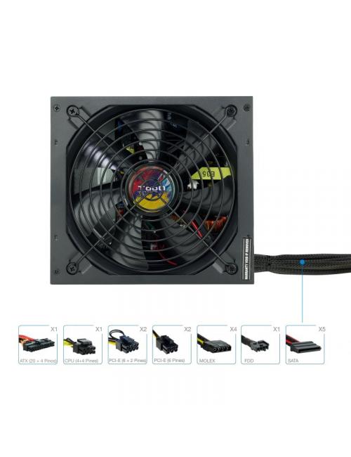 Tooq fuente alimentaci tqapolo-750sp 750w