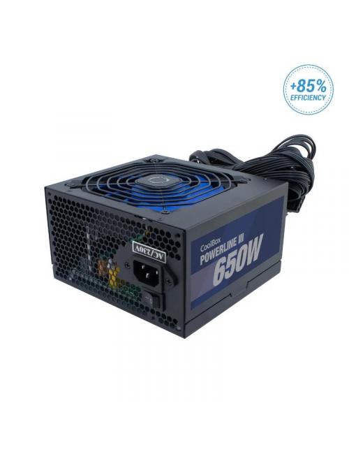 Coolbox fuente alim. atx powerline3 650w 85%efi