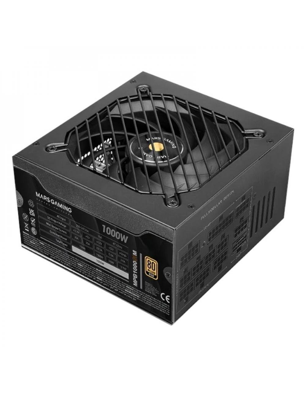 Mars gaming fuente alimen.1000w atx3.1 fullmod psu