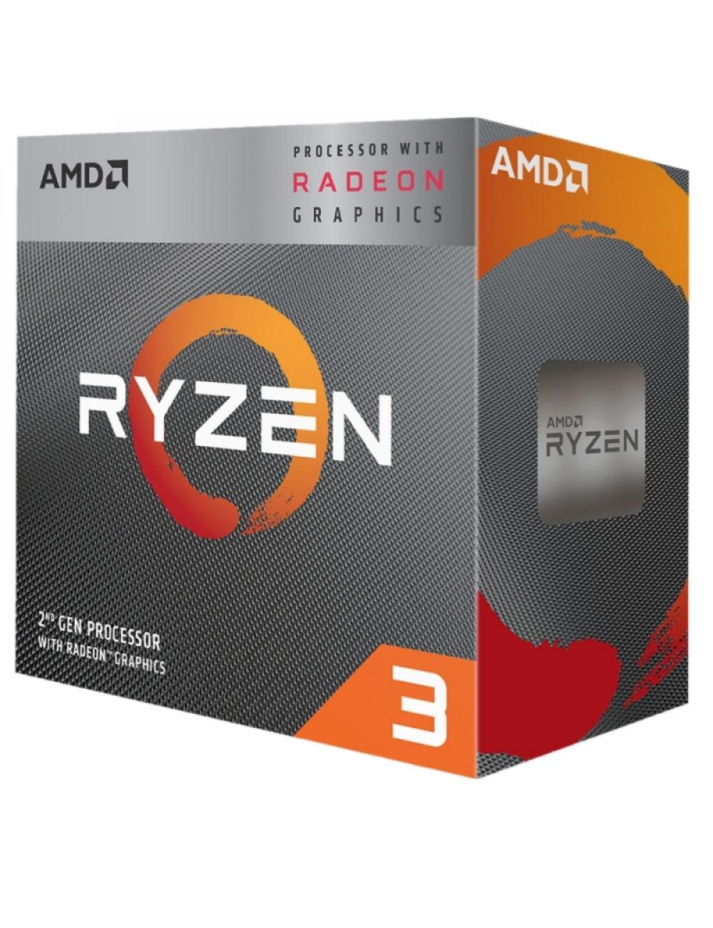 Amd ryzen 3 3200g 3.6ghz 4m 4core am4 box+disipa