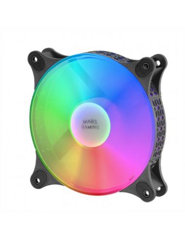Mars gaming mfduo 12cm 2xfanrgb ult-silent black