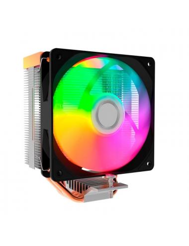 Coolbox gaming refrigerador cpu argb 4 heatpipes