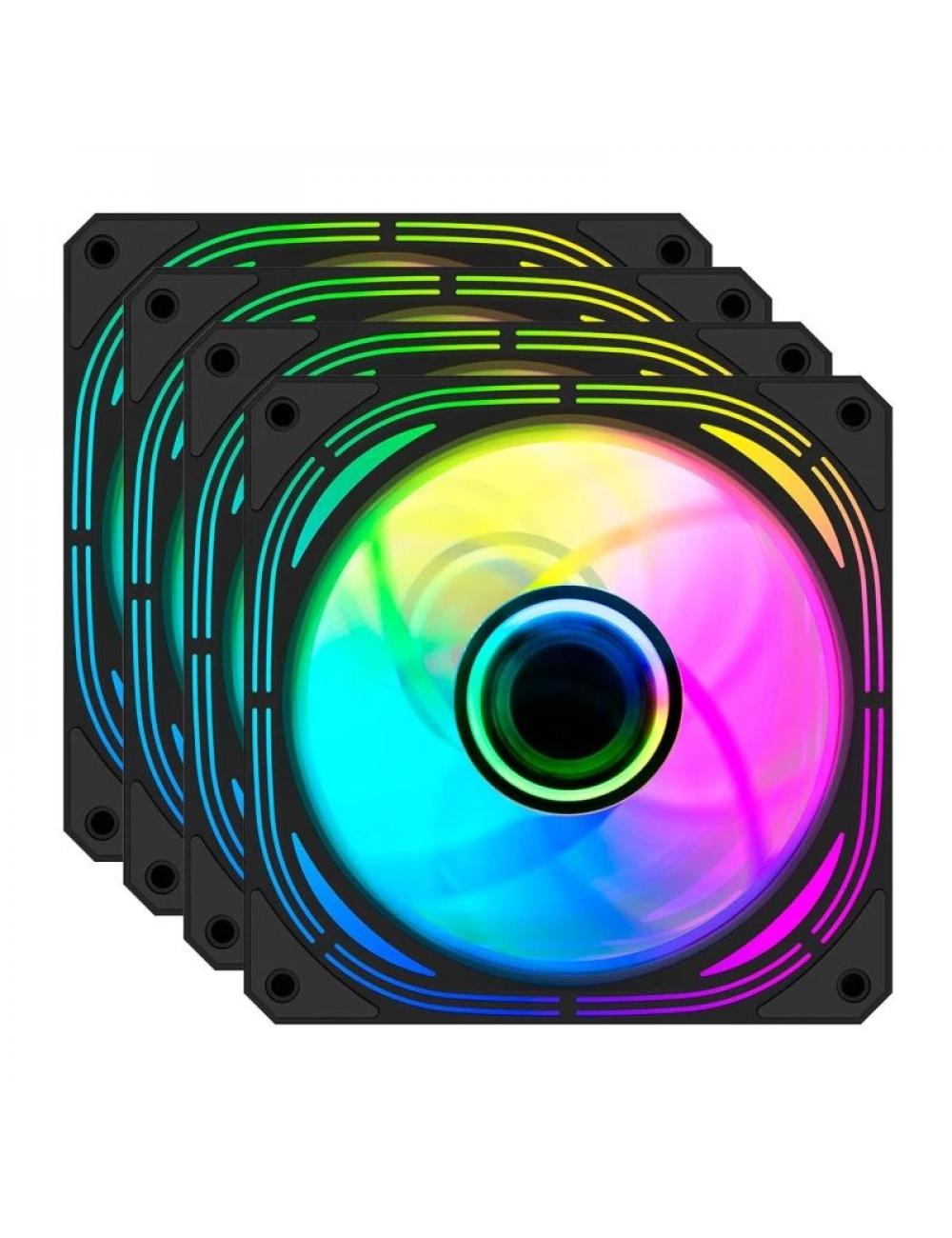 Coolbox kit 4 vent.12cm argb infinity pro