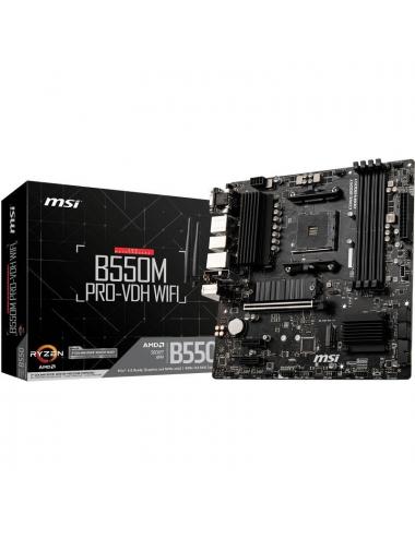 Msi placa base b550m pro-vdh wifi matx am4