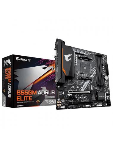 Gigabyte aorus placa base b550m elite matx am4