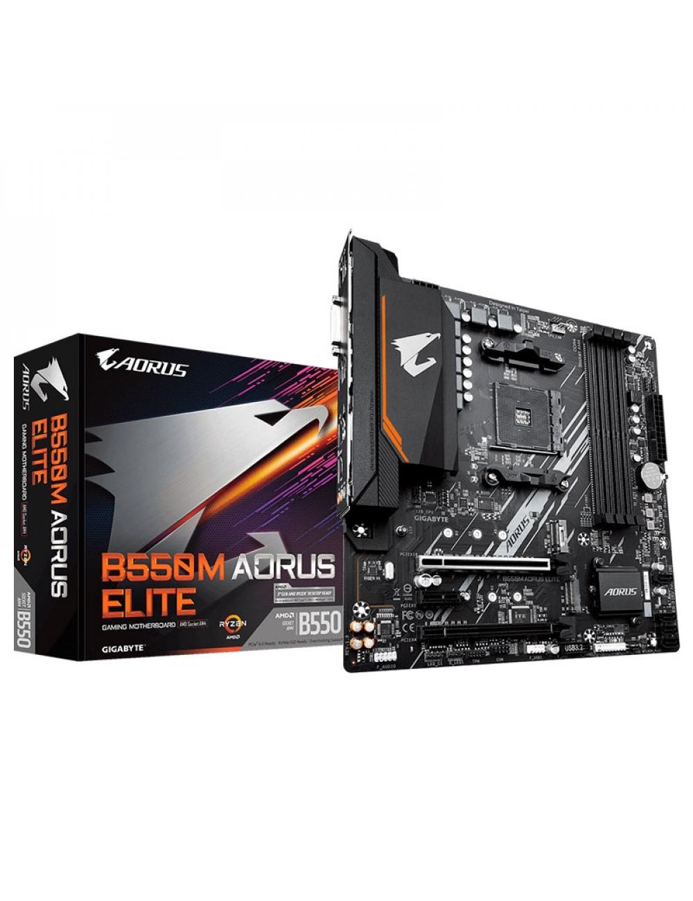 Gigabyte aorus placa base b550m elite matx am4