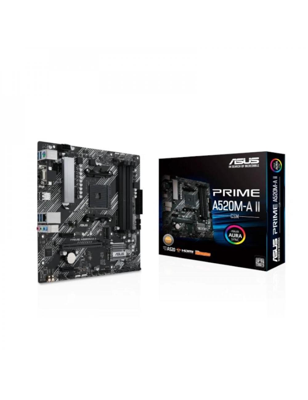 Asus placa base prime a520m-a ii csm matx am4
