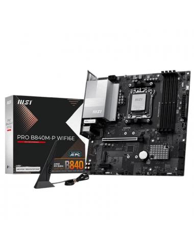 Msi placa base pro b840m-p wifi6e ddr5 matx