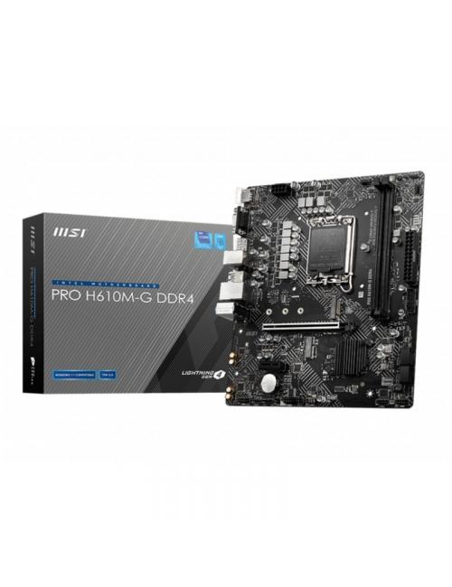 Msi placa base pro h610m-g ddr4 matx 1700