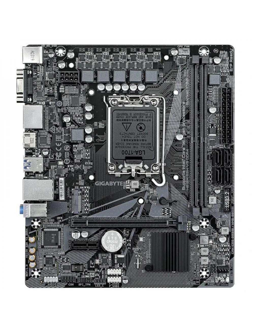 Gigabyte placa base h610m s2h v3 ddr4 matx 1700