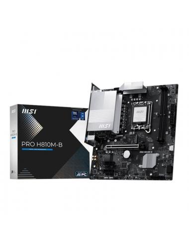 Msi placa base pro h810m-b ddr5 matx lga1851